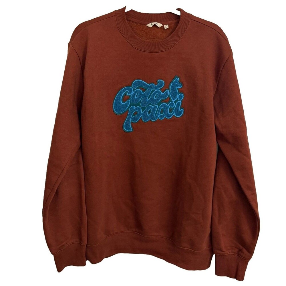 Cotopaxi Coto-Patch Crew Sweatshirt Womens Medium Faded Brick Organic Cotton